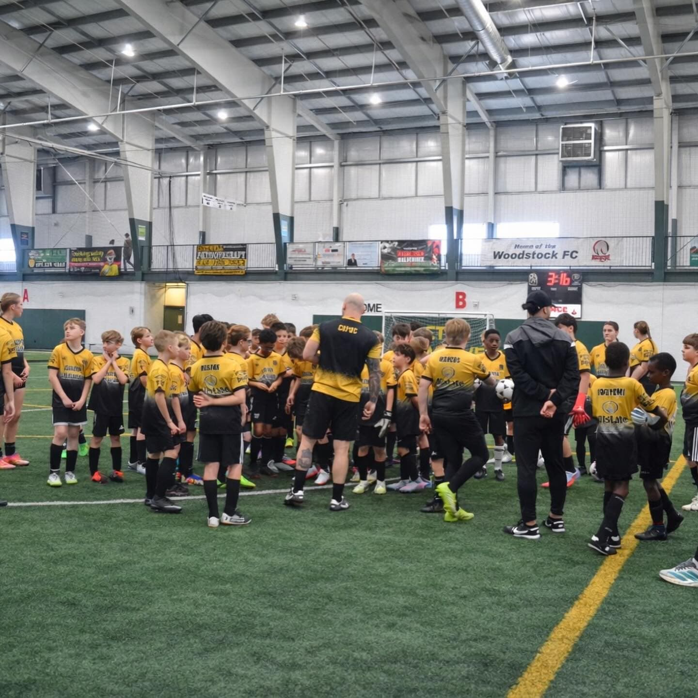 Coach Jeffrey Copoc on the training pitch
